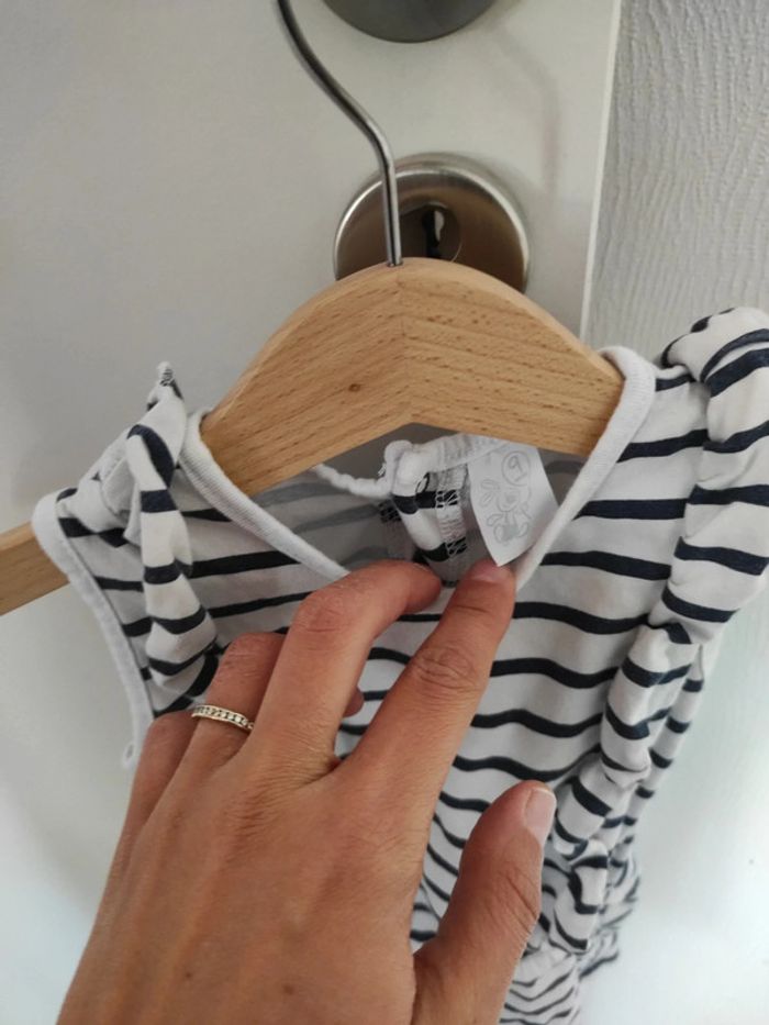 Combi short marinière 9 mois - photo numéro 5