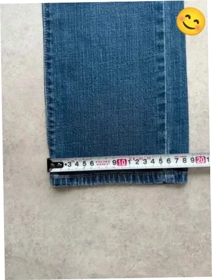Jeans Levi's W28 FR38 coupe droite bleu Femme Women pan330b - photo numéro 5