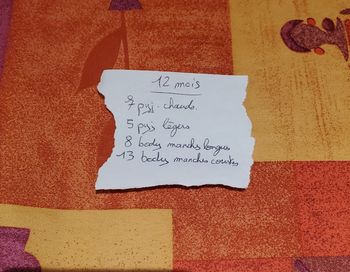 Lot pyjamas et body 12 mois garçon 