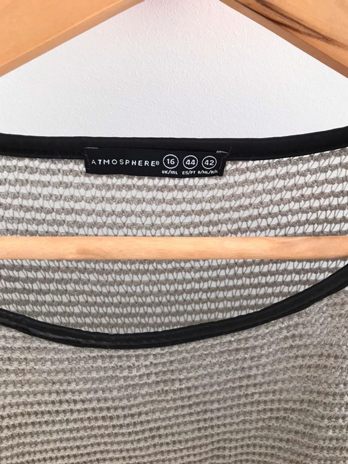 Pull manches 3/4 taille 44 atmosphère - photo numéro 3