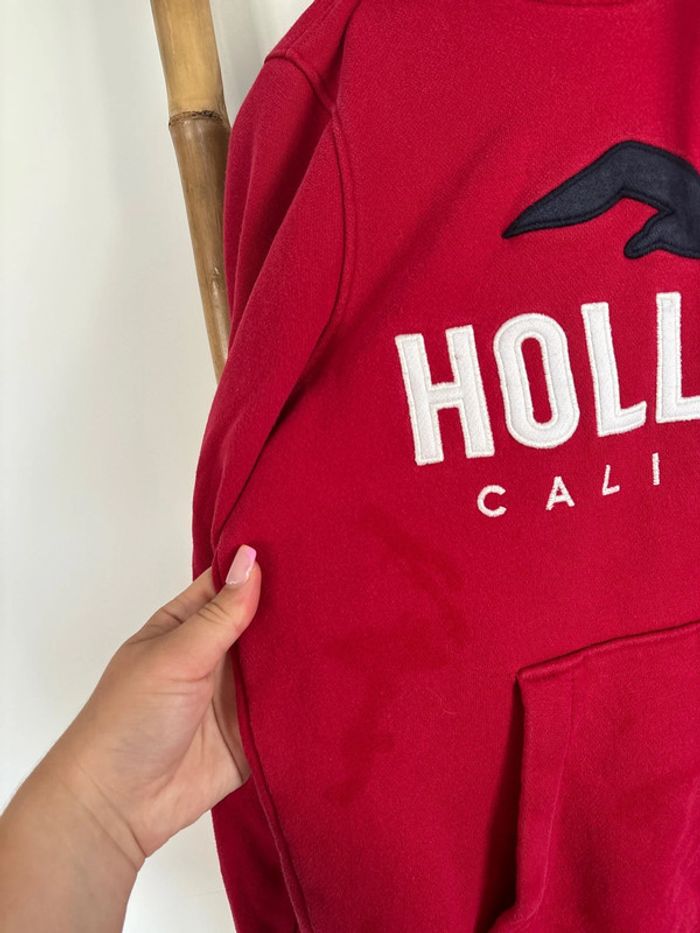 Sweat rouge hollister - photo numéro 3