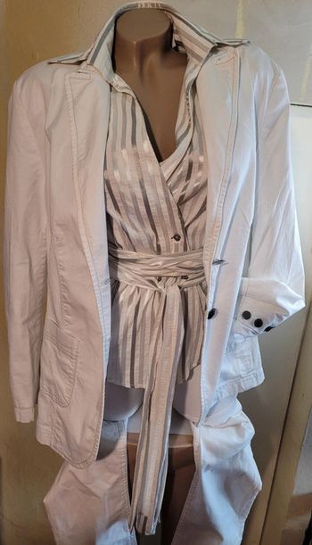 Blazer femme blanc