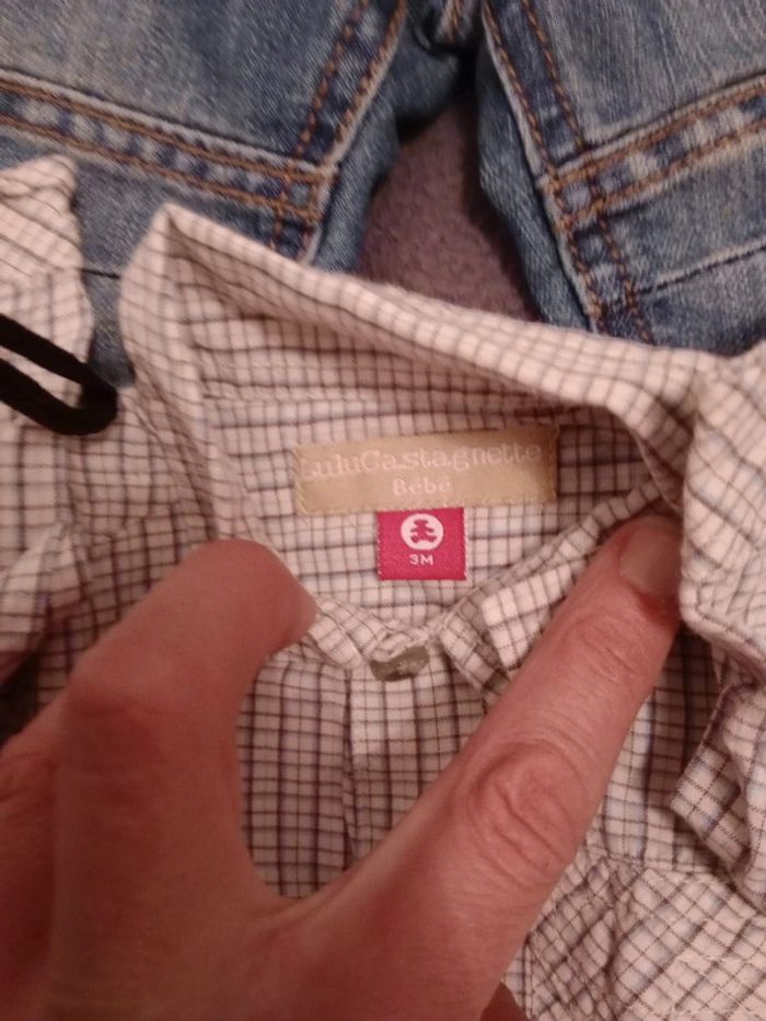Lot garçon jean et chemise 3 mois c8 - photo numéro 6
