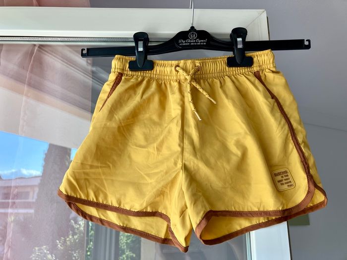 Short de bain moutarde enfant T. 8-9 ans - photo numéro 2