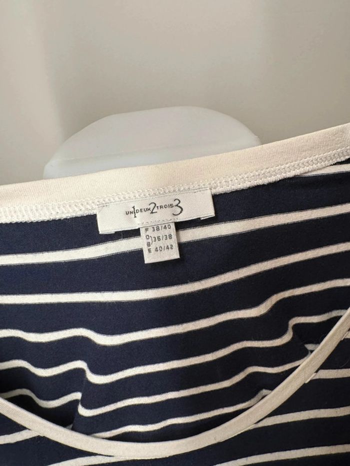 T-Shirt 123 Femme Taille 38/40 Marine - photo numéro 7
