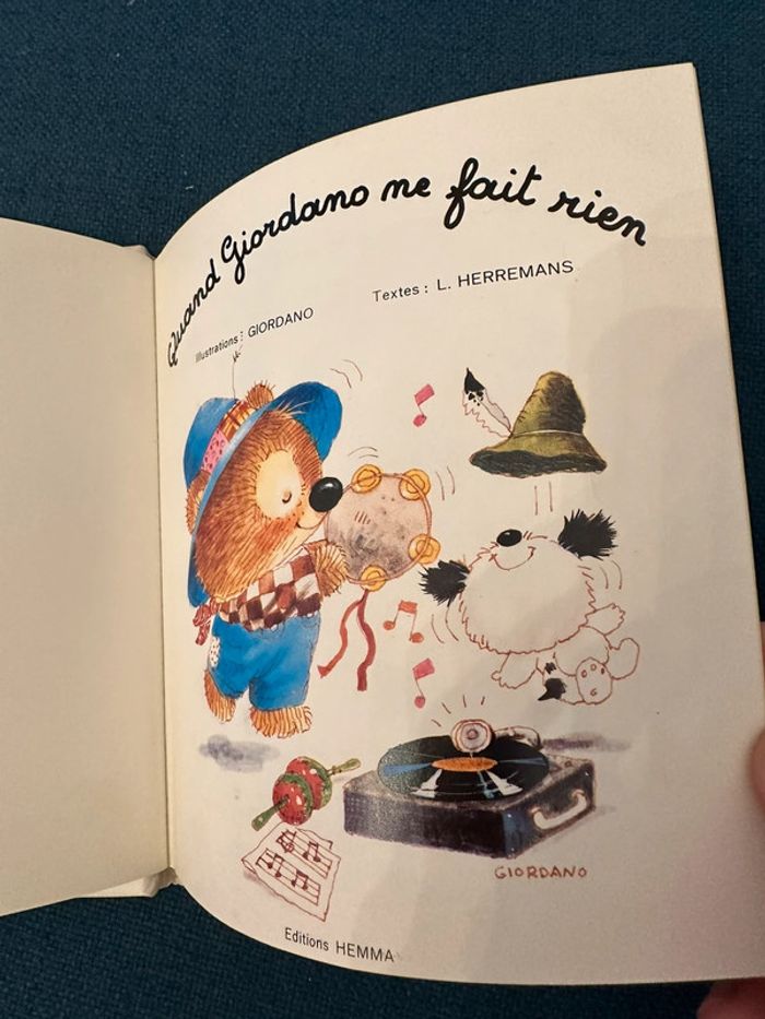 Livre album ancien vintage Quand Giordano ne fait rien Hemma - photo numéro 7