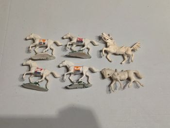 Vintage Animaux plastiques pour maquette chevaux
