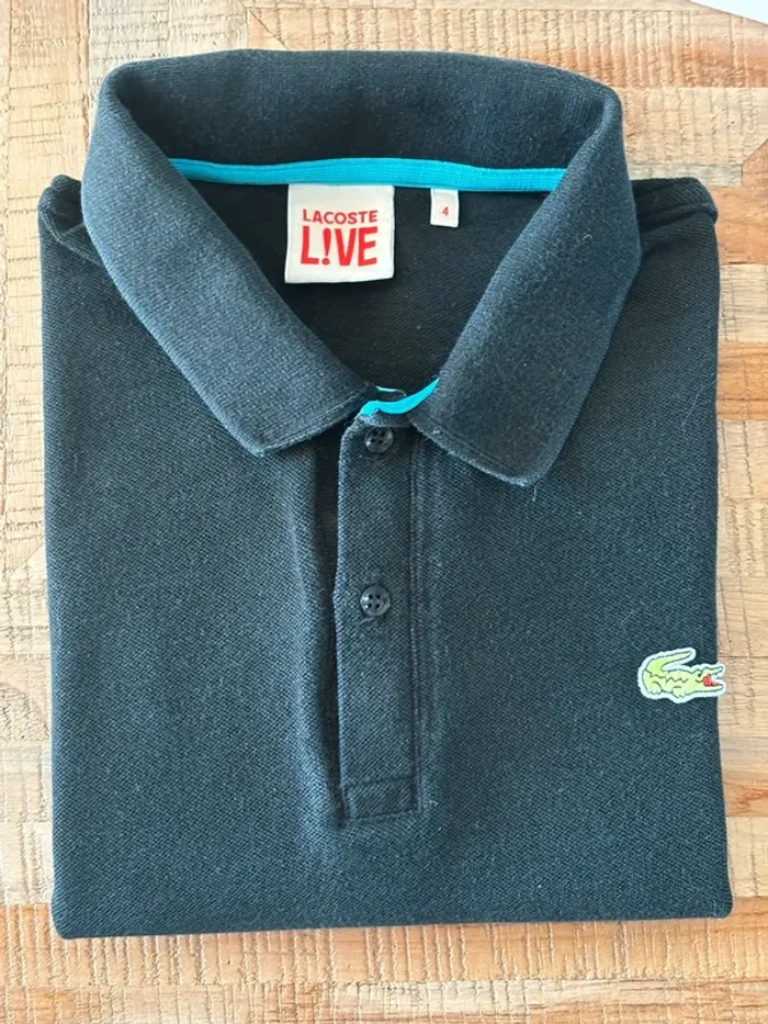 Polo Lacoste Noir - photo numéro 2