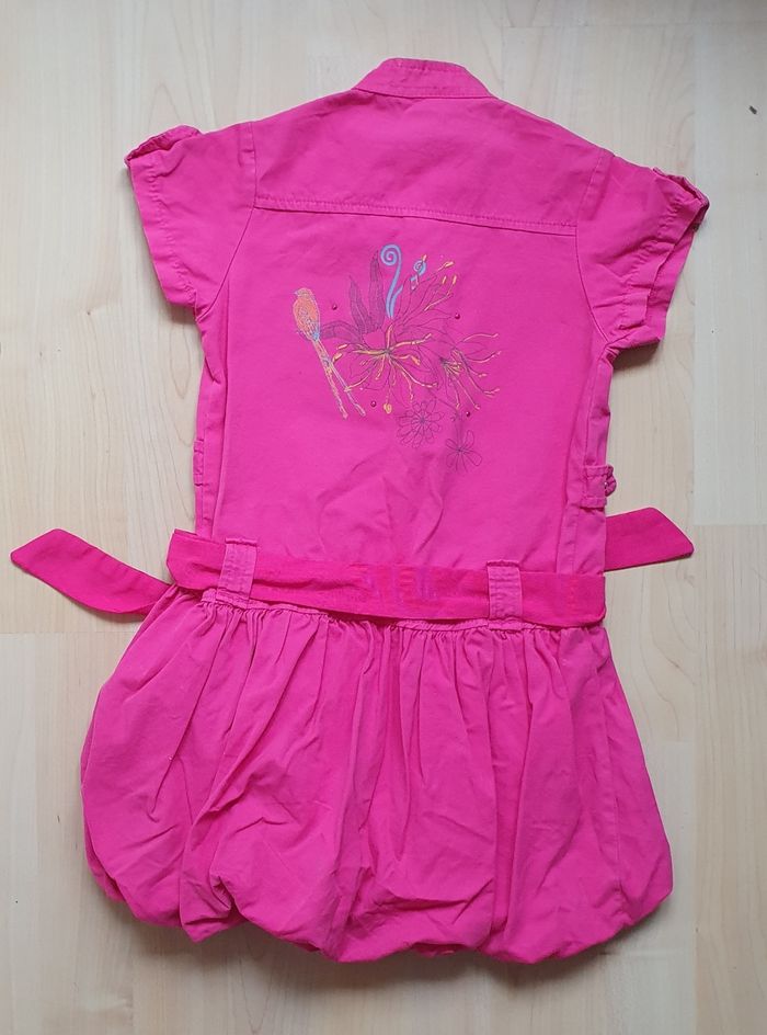 Robe fuschia effet boule à manches courtes (3 ans) / Gémo - photo numéro 2