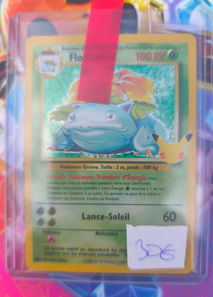 Vends cartes Pokémon florizarre 25 ans célébration