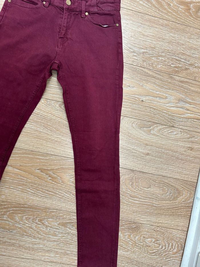 Jean kaporal bordeaux - slim standard - taille 38 - - photo numéro 3
