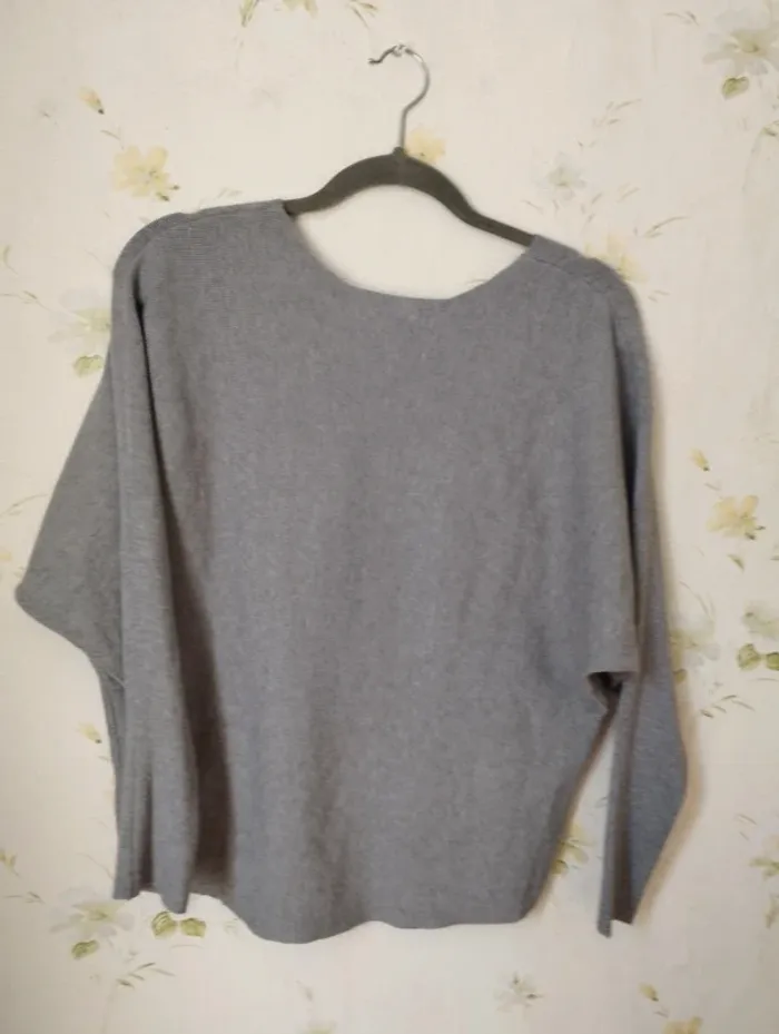 Pull fin gris taille M - photo numéro 7
