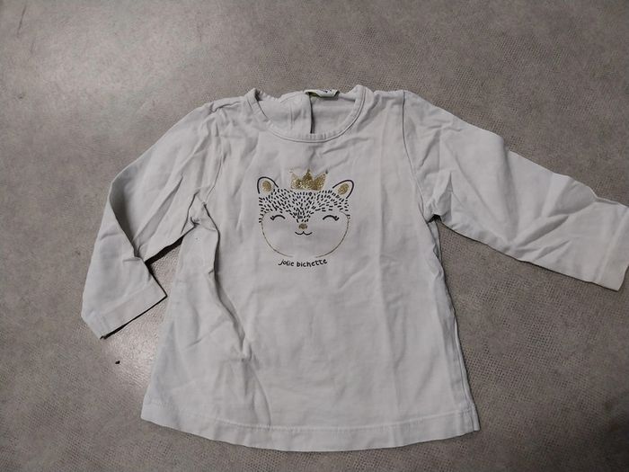 haut tee shirt manches longues fille 18 mois tape à l'oeil