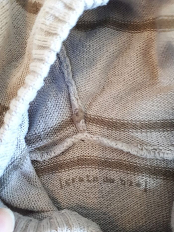 gilet fin à capuche 3 mois grain de blé - photo numéro 2