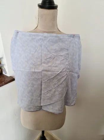 Mini jupe plissé karl Marc john bleu taille s