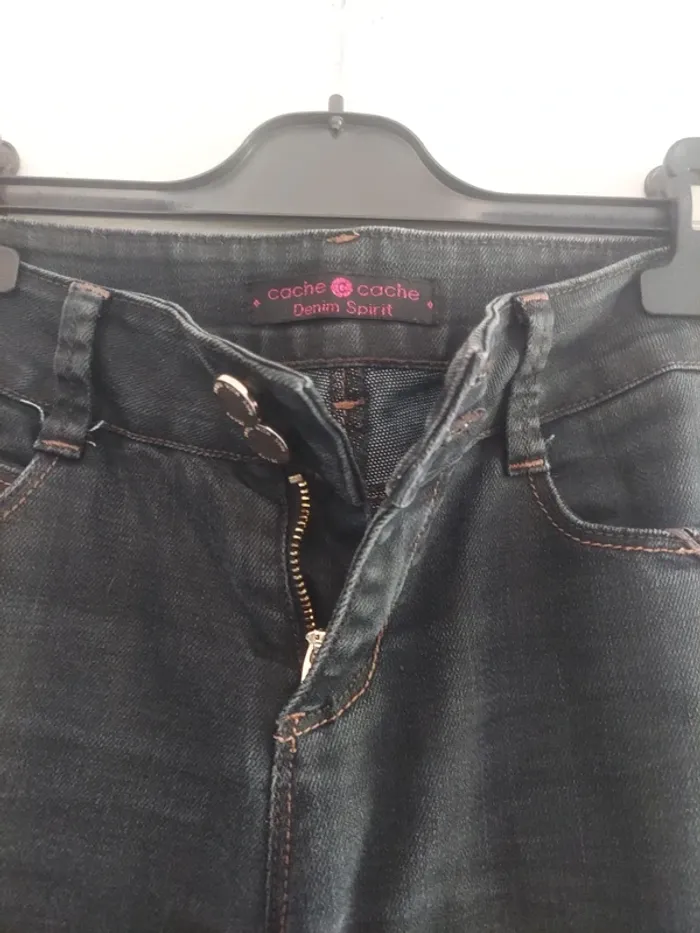 Jeans noir coupe droite - photo numéro 2