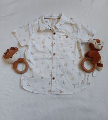 Chemise blanche manches courtes 23 mois 86cm orchestra 