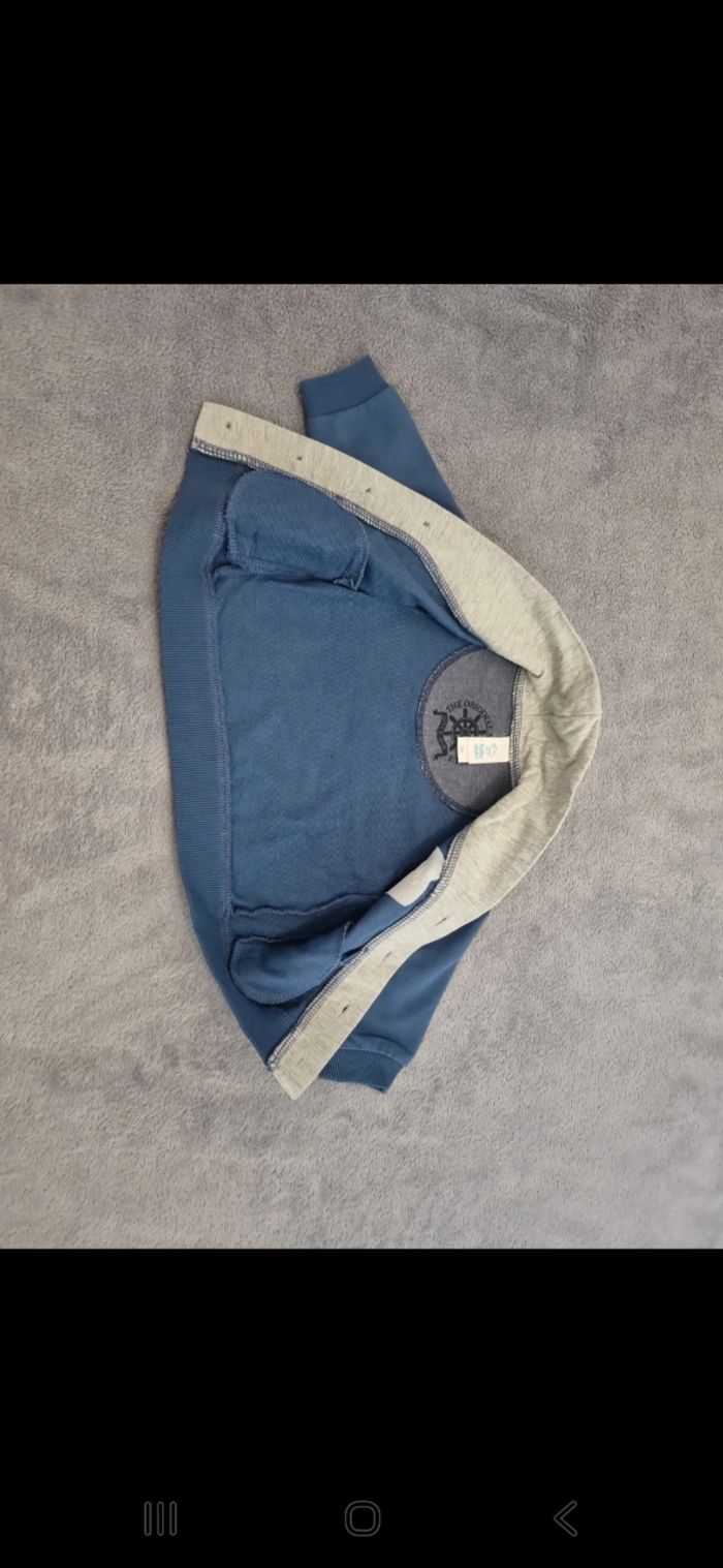 Gilet bleu gris C&A - photo numéro 2