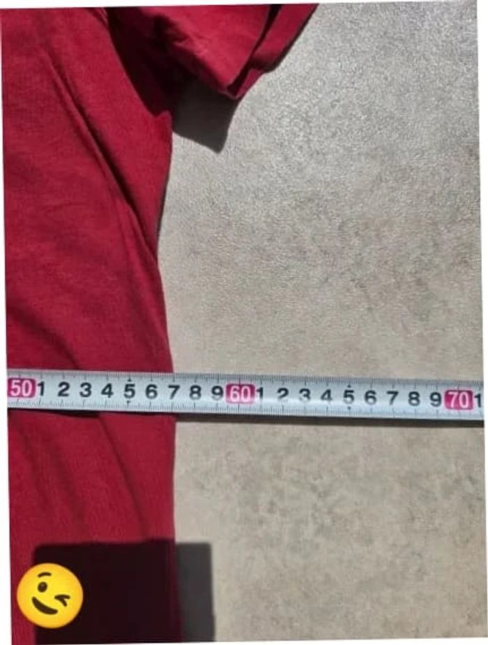 T-shirt Ralph Lauren L coupe col rond rouge Homme Men tee033 - photo numéro 5