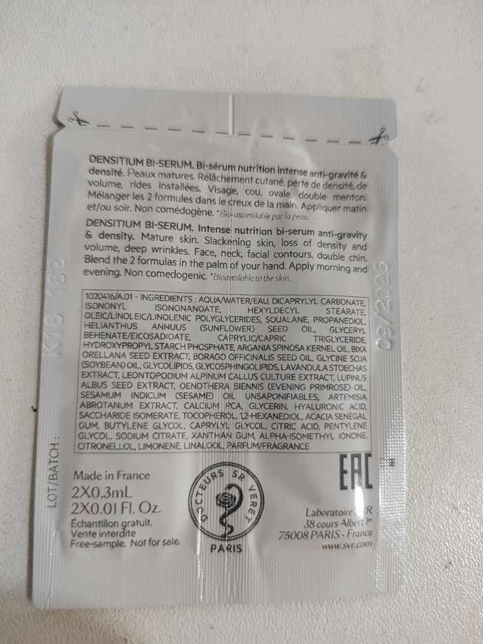 Crème visage SVR Densitium correction globale redensifiante, nourrissant, rides installées, taches, fermeté - photo numéro 10