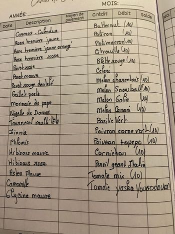 Graines potagères et florale