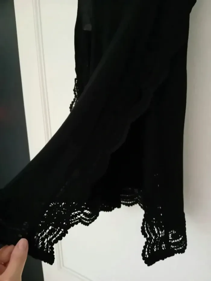 Tunique t-shirt dentelle noire atmosphere 40 - photo numéro 2