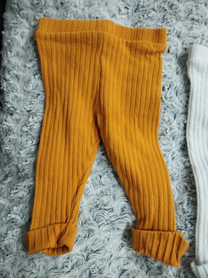 2 pantalons façon legging 12 mois - photo numéro 2