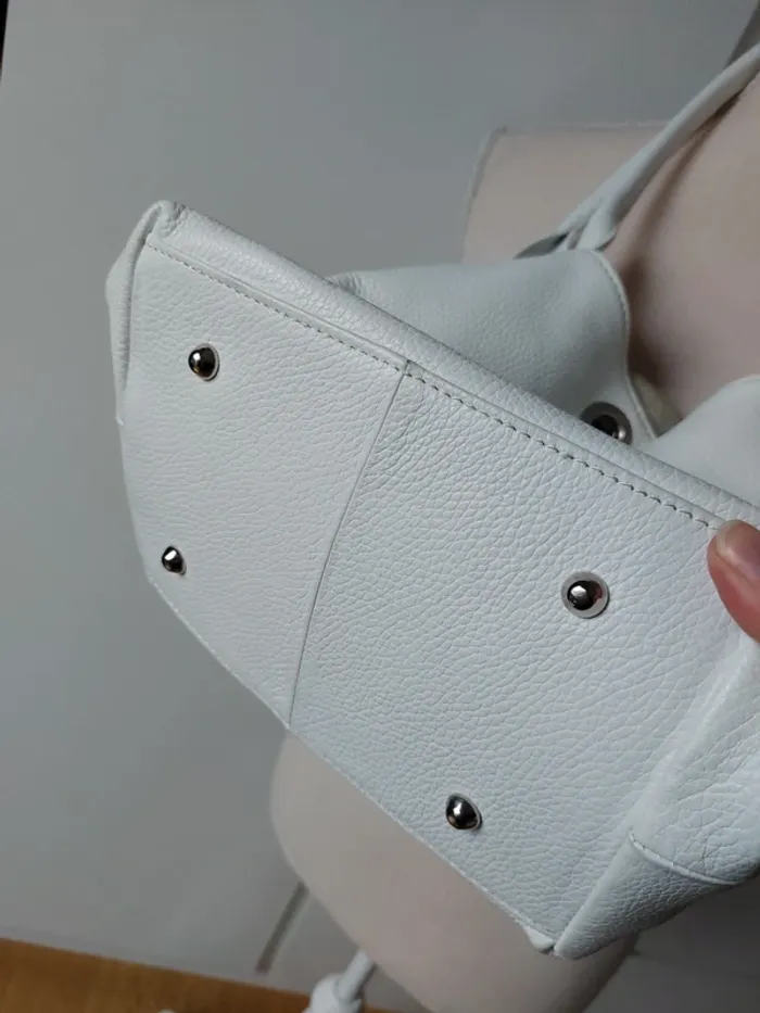 Magnifique sac en cuir blanc - photo numéro 3