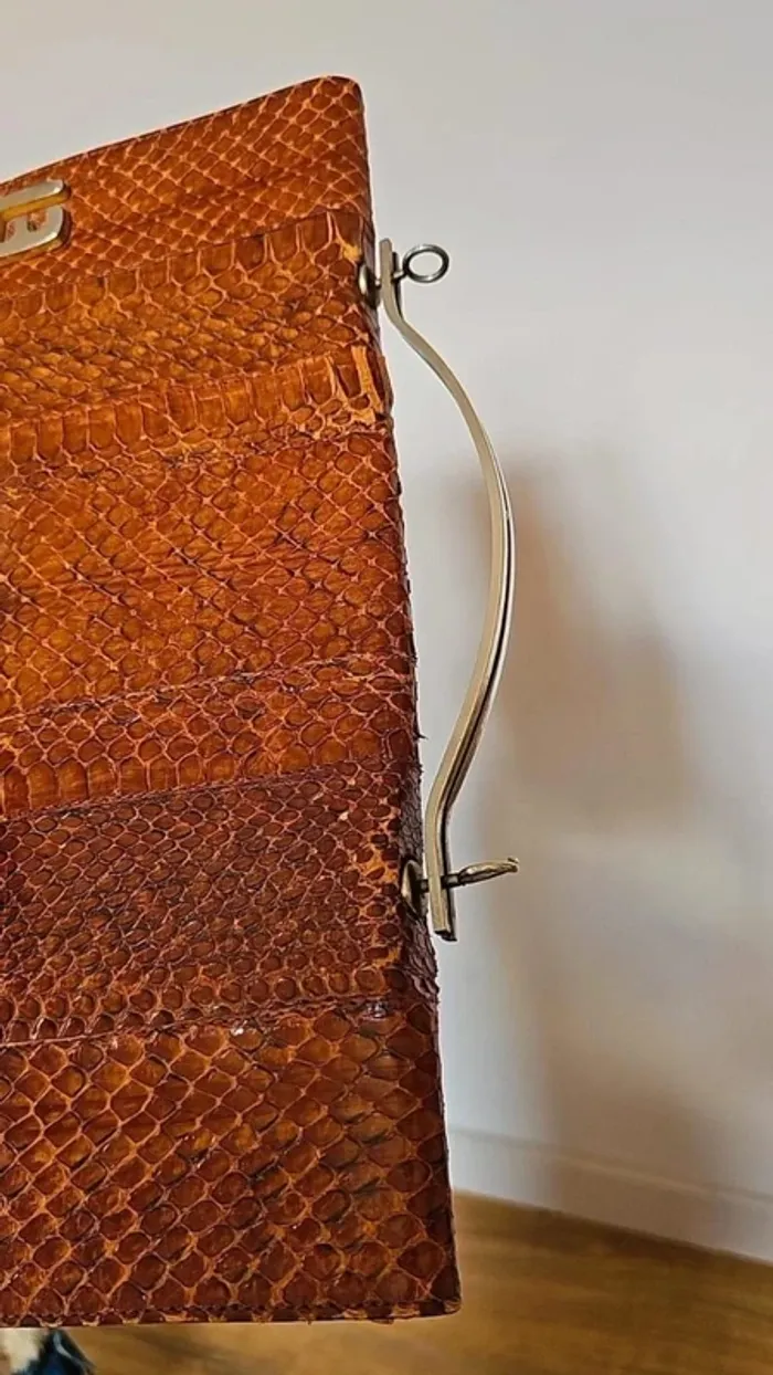 Sac à main vintage reptile 70s - photo numéro 10