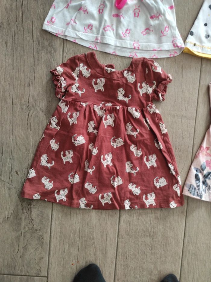 Lot de 3 robes été à motif 6 mois - photo numéro 2