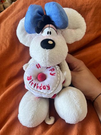 Peluche diddl happy birthday