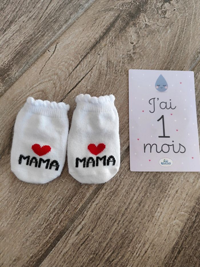 Magnifiques chaussettes j'aime maman 🤟