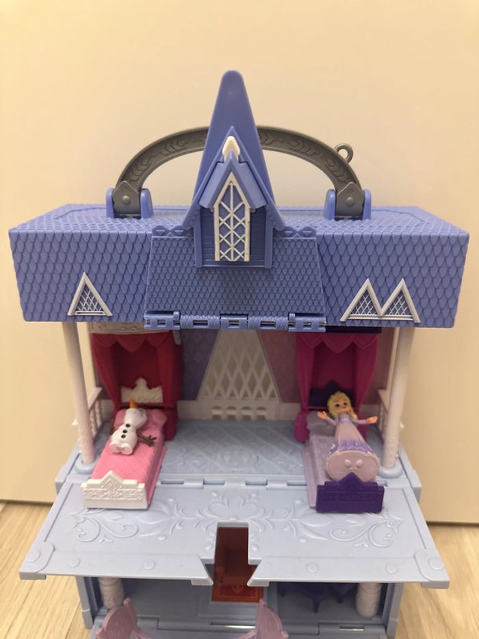 Style polly pocket château reine des neiges - photo numéro 2