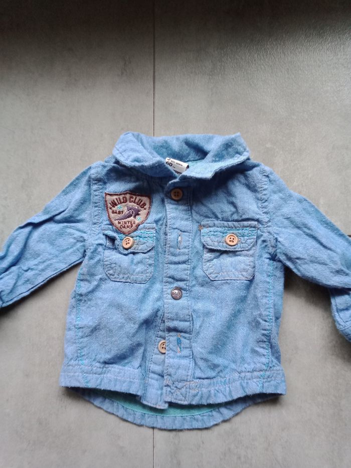 Chemise manches longues 3 mois