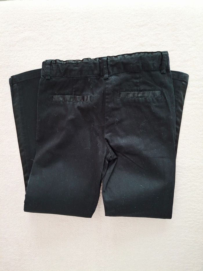 Pantalon slim TAO Tape à l'oeil 6 ans noir coton et satin - photo numéro 3