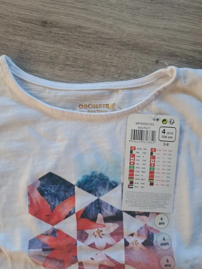 2 Ensembles short et t-shirt fille 4 ans - photo numéro 5