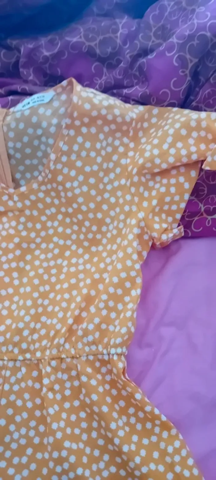 Très joli combi short jaune moutarde shein 12 ans - photo numéro 3