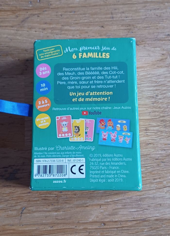 Cartes : Jeu de familles - photo numéro 3