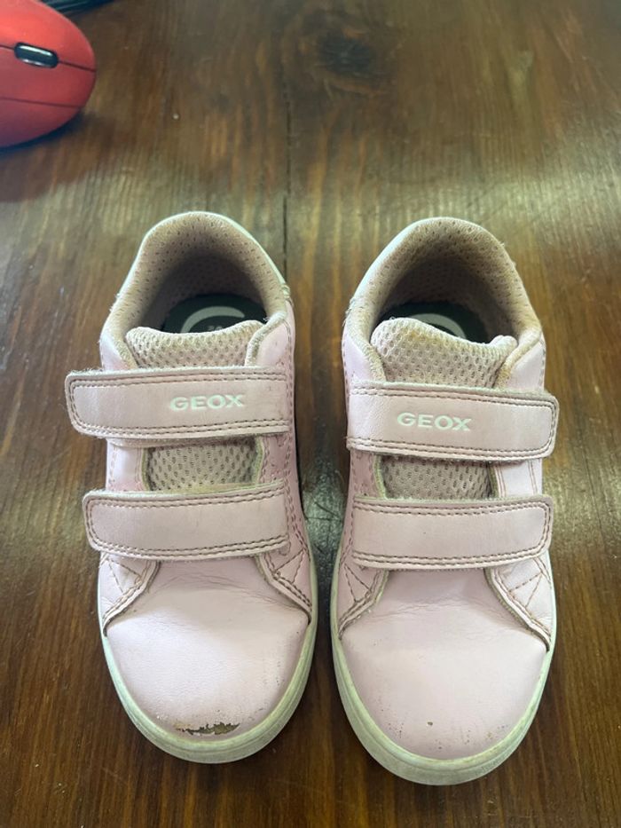 Geox 25 baskettes rose cuir