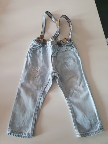 Pantalon avec bretelles amovibles