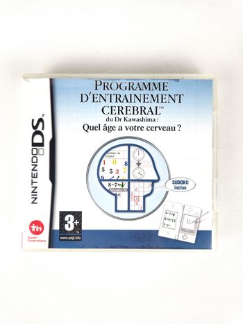 Jeu Nintendo DS Programme entraînement cérébral Dr Kawashima