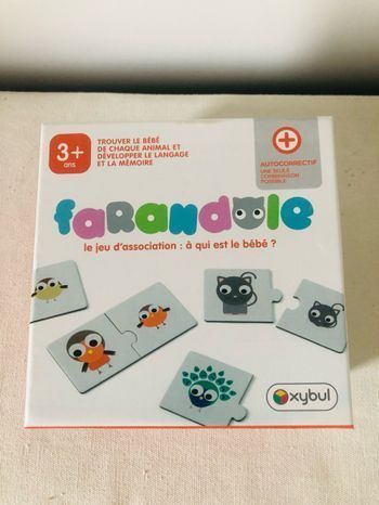 Jeu de société enfant bébé d’association: a qui est le bébé  ? Farandole