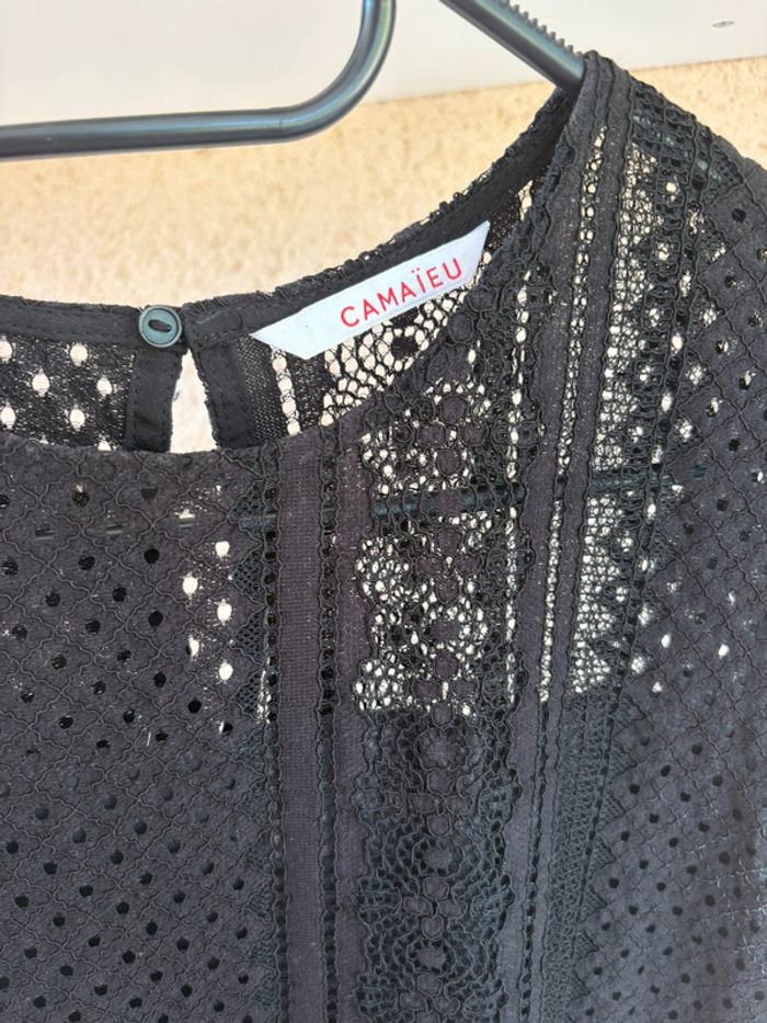 Robe camaïeu noire à dentelle taille 36 - photo numéro 2