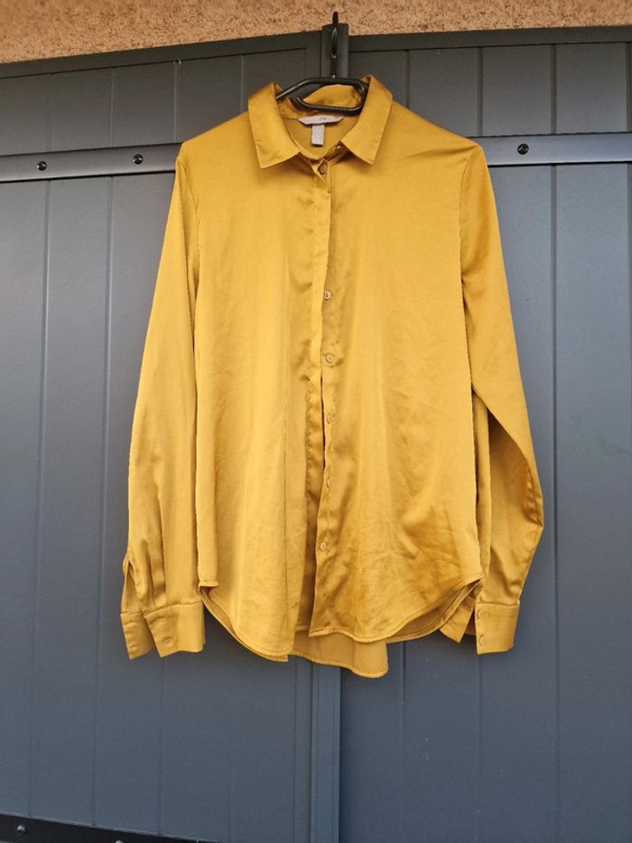Chemise satin couleur dorée h&m - photo numéro 7