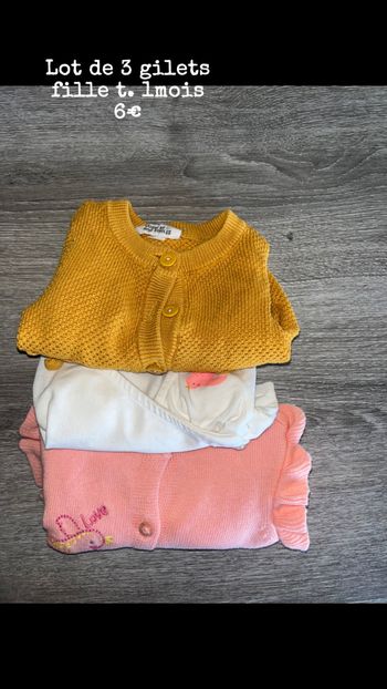 Lot 3 gilets fille