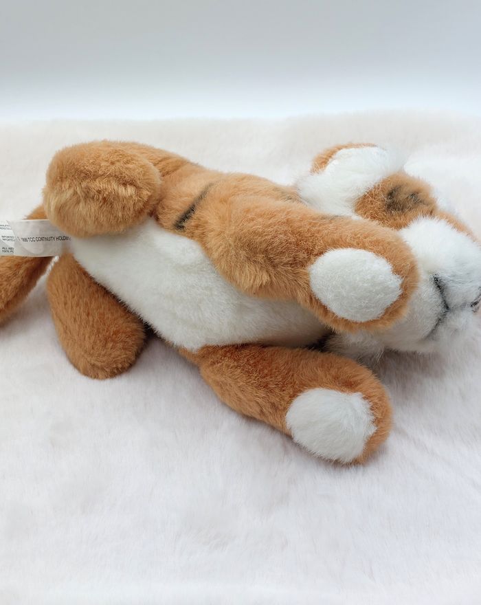 Vintage Peluche ancien doudou tigre TCC Continuity 1999 25/36 cm avec la queue - photo numéro 9