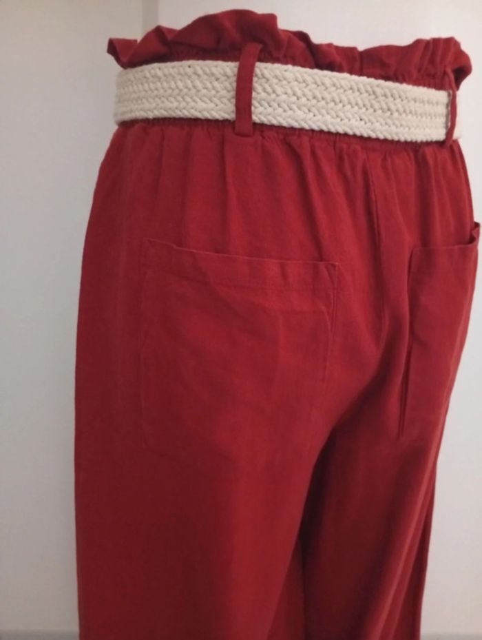 Cache Cache - Pantalon large taille 38 | couleur brique - photo numéro 6
