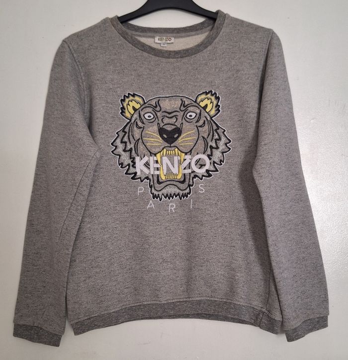 Pull Kenzo mixte brodé tête de lion