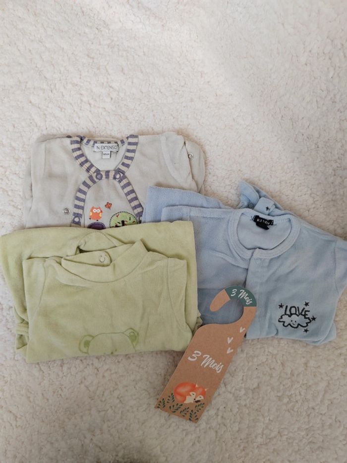 Lot 3 pyjama 3 mois