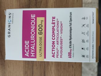 Acide hyaluronique 600mg 30 jours Granions